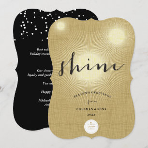 Golden Shine machen Ihr eigenes Logo zu einem mode Einladung