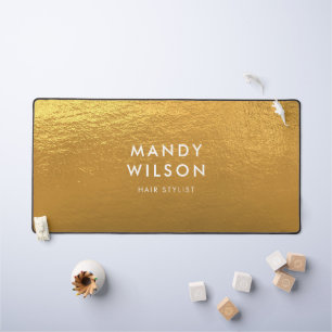 Golden Shine Stilvolle IMITATE FOIL LARGE Schreibtischunterlage