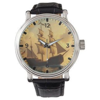 Golden Ship Armbanduhr