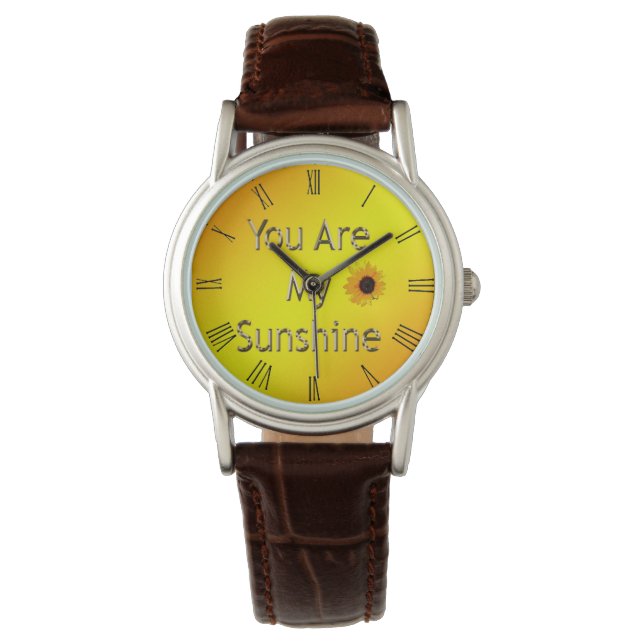 Golden Sie sind mein Sonnenschein, Ladys Wrist Wat Armbanduhr (Vorderseite)