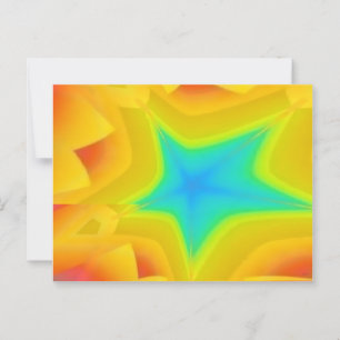 Golden Skies - Ken Gage Abstrakte Kunst Postkarte