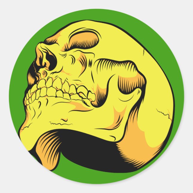 Golden Skull Sticker (Vorderseite)