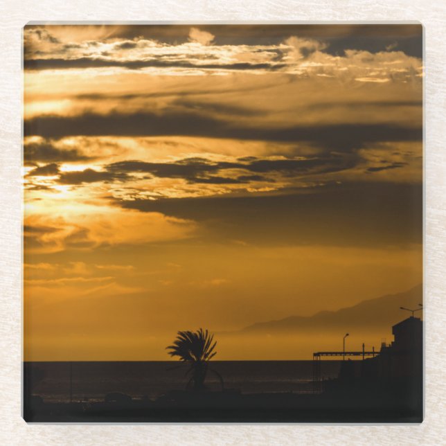 Golden Sky Glasuntersetzer (Vorderseite)