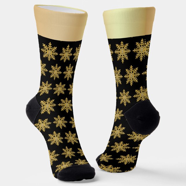 Golden Snowflakes Socken (Von Creator hochgeladen)