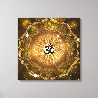Golden Sound of Om Leinwanddruck
