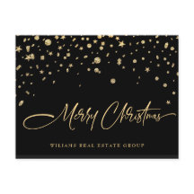 Golden Sparkle Weihnachtsstars Unternehmensgrüße