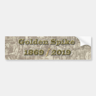 Golden Spike Transcontinental Eisenbahn Sesquincen Autoaufkleber