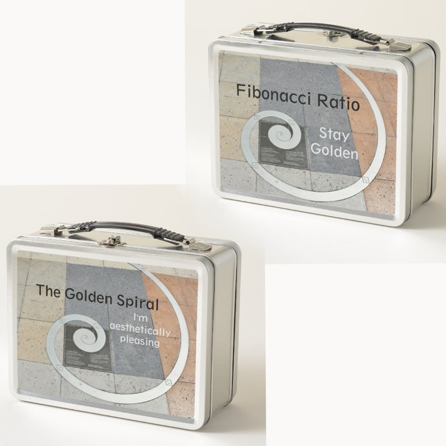 Golden Spiral Fibonacci Ratio Metall Brotdose (Von Creator hochgeladen)