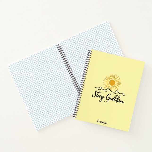 Golden Spiral Foto Notebook bleibe Notizbuch (Innenseite)