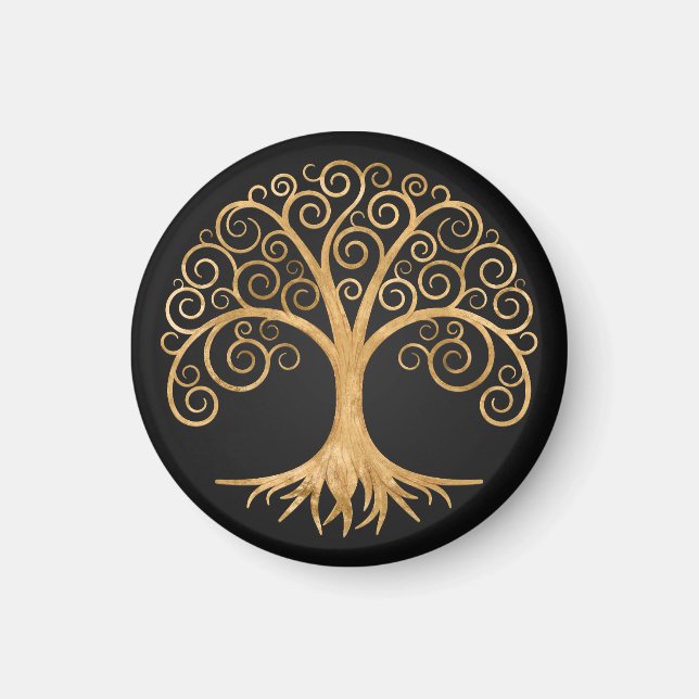 Golden Spiral Tree of Life Magnet (Vorne)