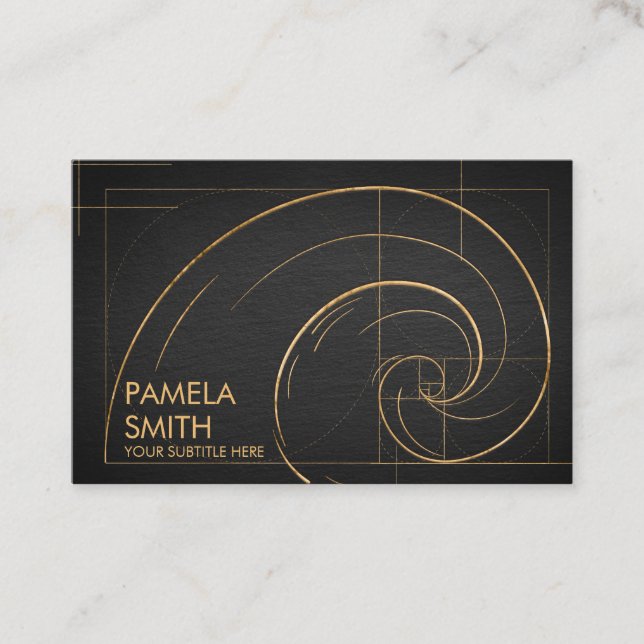 Golden Spiral Wave Visitenkarte (Vorderseite)