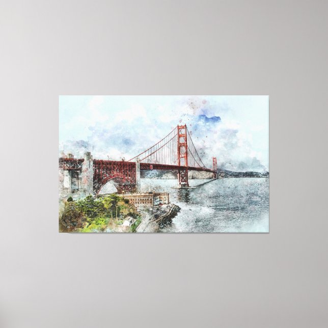 Golden Staat Bridge San Francisco Leinwanddruck (Vorderseite)