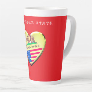 Golden Staat Spaß in Kalifornien Milchtasse