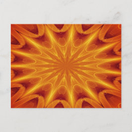Golden Star Burst Postkarte