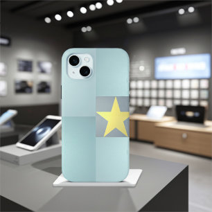 Golden Star Excellence Elegant Textured Aquamarin  Case-Mate iPhone Hülle