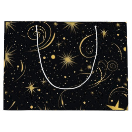 Golden Star Geschenktasche Große Geschenktüte