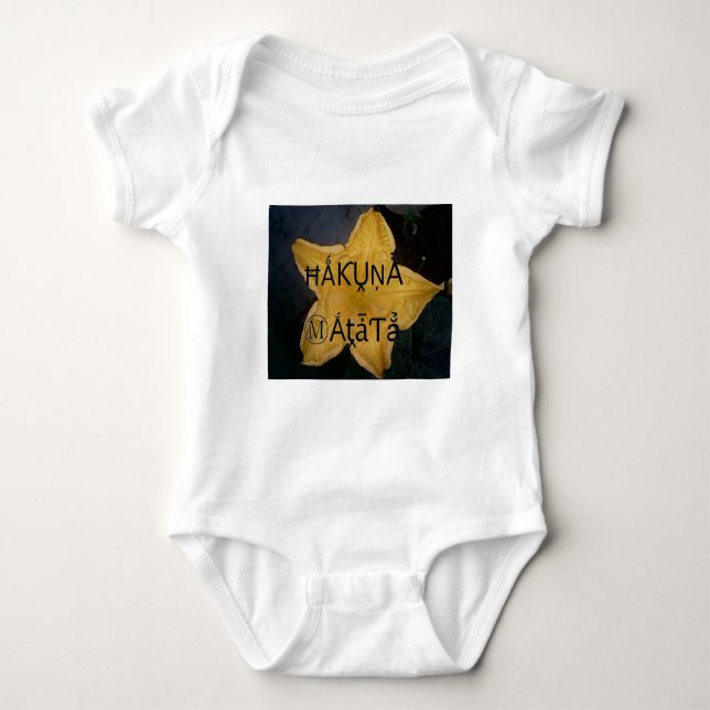 Golden Star Hakuna Matata Kunstdruckerei Baby Strampler (Vorderseite)
