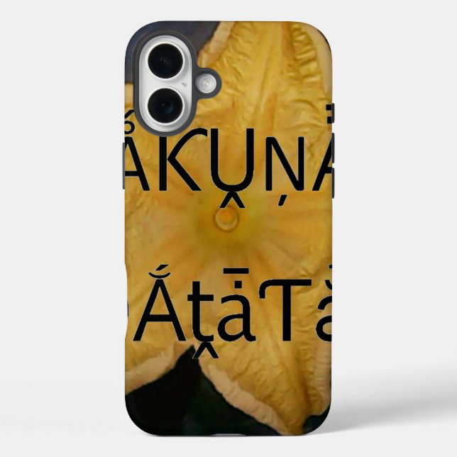 Golden Star Hakuna Matata Kunstdruckerei iPhone 16 Plus Hülle (Rückseite)