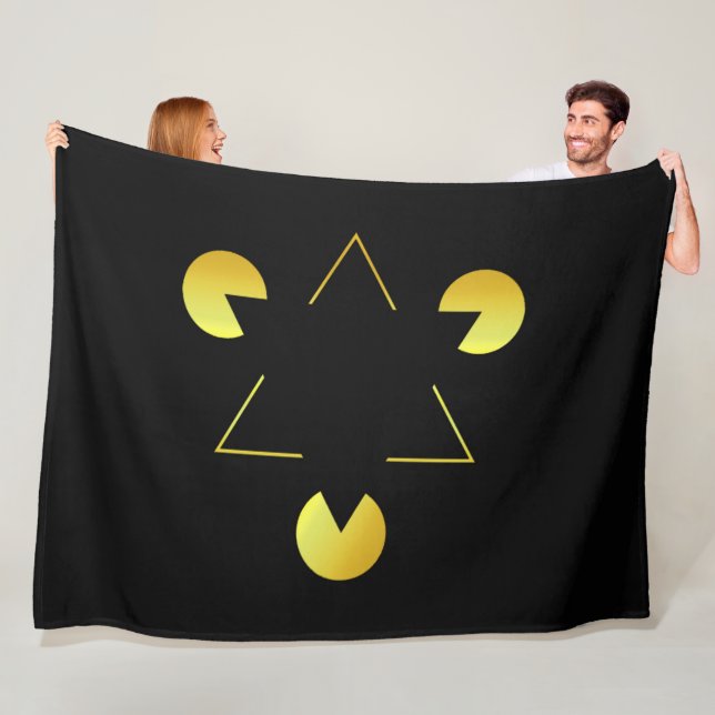 Golden Star Illusion Fleece Blanket (Beispiel)