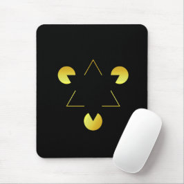 Golden Star Illusion Mousepad