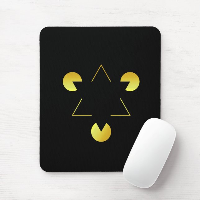 Golden Star Illusion Mousepad (Mit Mouse)
