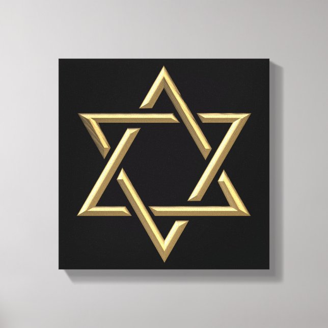Golden Star von David Leinwanddruck (Vorderseite)