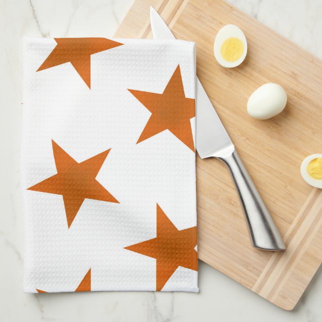 Golden Stars Muster 6 Geschirrtuch (Viertel Falte)