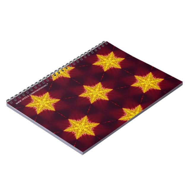Golden Stars Notebook Notizblock (Linke Seite)