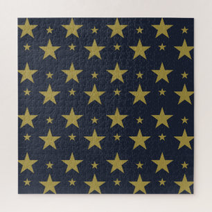 Golden Stars on Navy Blue - Elegant und zeitlos