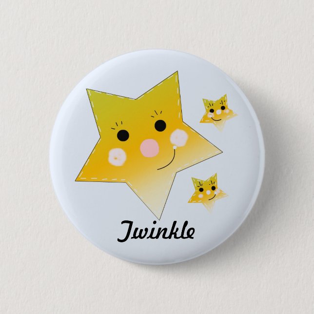Golden Stars - Twinkle Button (Vorderseite)