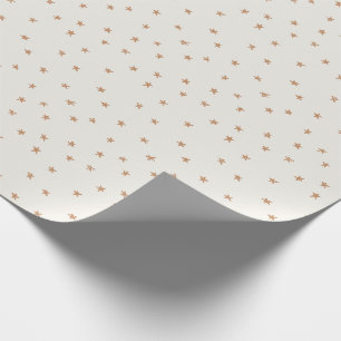 Golden Stars Wrapping Paper Christmas Wrap Geschenkpapier