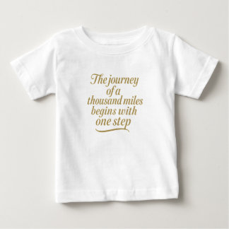 Golden Step Forward Baby T-shirt
