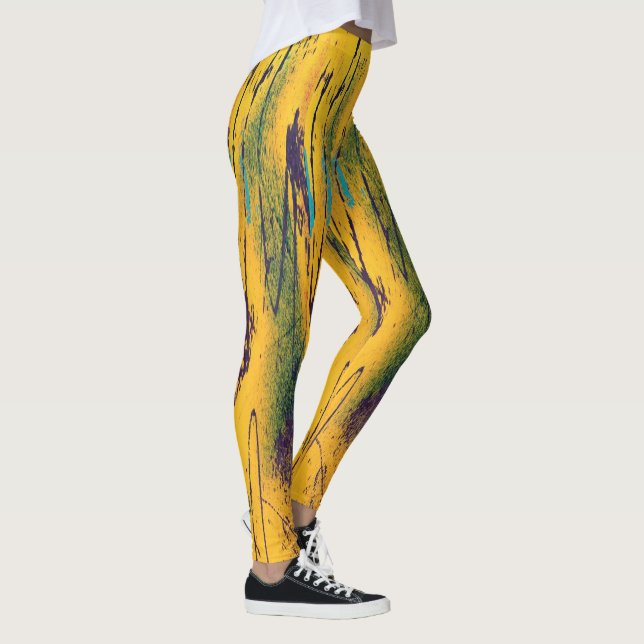 Golden Streaked Damen Leggings (Rechts)