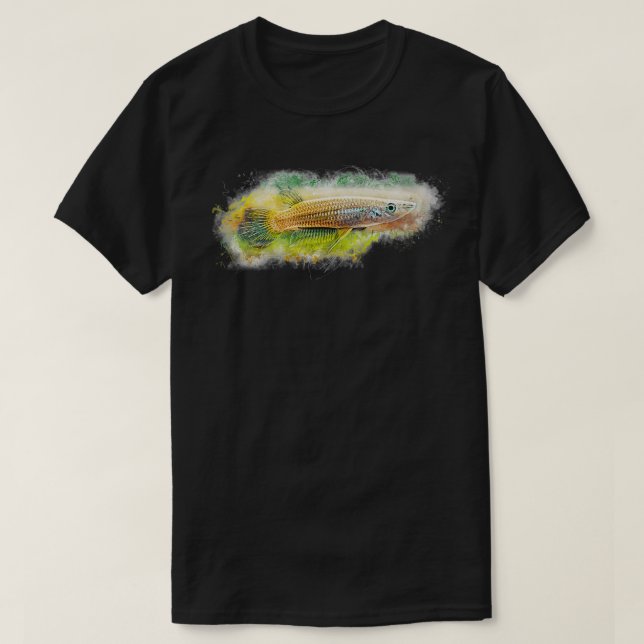 Golden Strike Aplocheilus lineatus T-Shirt (Design vorne)