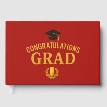 Golden Success Graduation Party Theme - Red & Gold