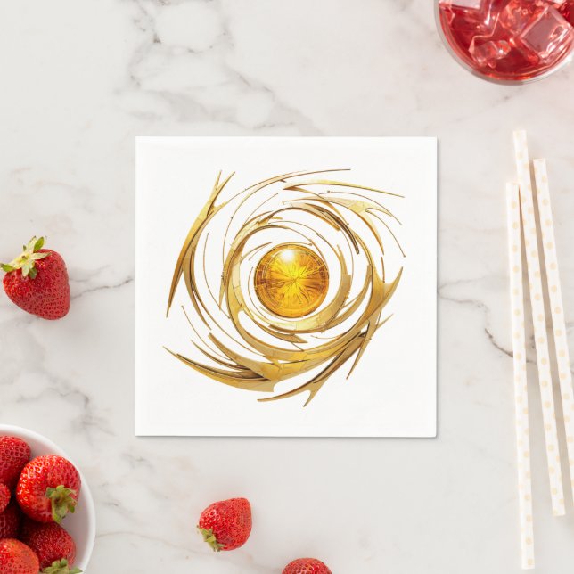 Golden Sun Art Paper Napkins Serviette (Beispiel)