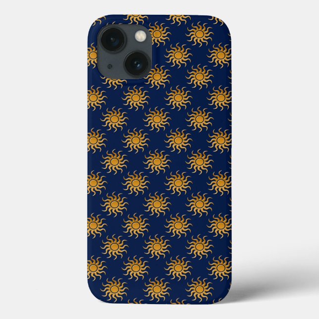 Golden Sun Pattern von Shirley Taylor Case-Mate iPhone Hülle (Rückseite)