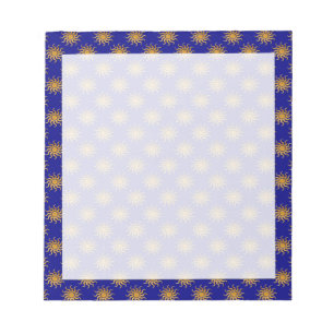 Golden Sun Pattern von Shirley Taylor Notizblock