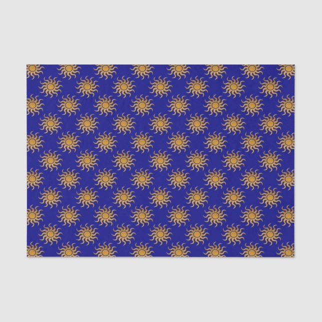 Golden Sun Pattern von Shirley Taylor Seidenpapier (Vorderseite)