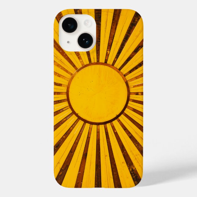 Golden Sunburst Case-Mate iPhone 14 Hülle (Rückseite)