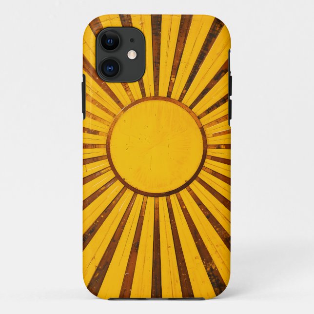 Golden Sunburst Case-Mate iPhone Hülle (Rückseite)