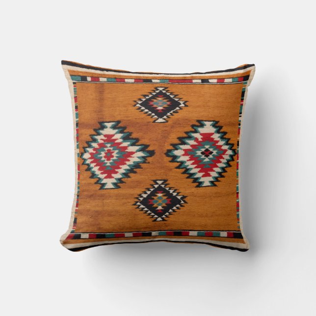 Golden Sunburst" Gelbe Kilim-Kissen Kissen (Vorderseite)