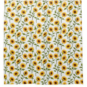 Golden Sunflower Bliss Duschvorhang