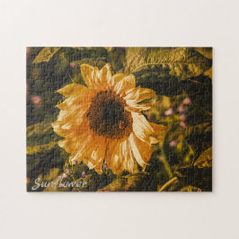 Golden Sunflower Jigsaw Puzzle