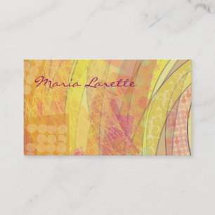 GOLDEN SUNSET Artist Designer Business Card Visitenkarte