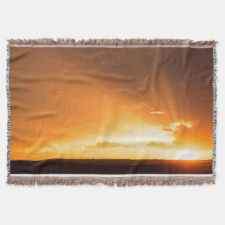 Golden Sunset Blanket Decke