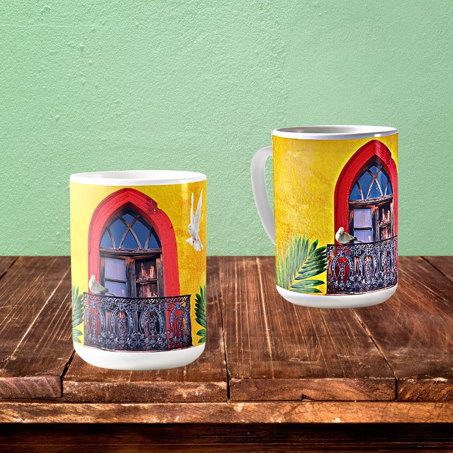 Golden Sunset Lila San Miguel de Allende Door Kaffeetasse (Von Creator hochgeladen)