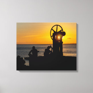 Golden Sunset Silhouette at MAM Leinwanddruck
