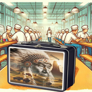 Golden Sunset Warrior Collector Metall Brotdose