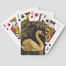 Golden Swan am Mitternachtssee Spielkarten
